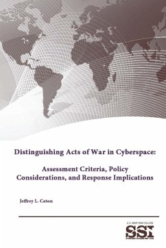 Distinguishing Acts of War in Cyberspace - Institute, Strategic Studies; College, U. S. Army War; Caton, Jeffrey L.