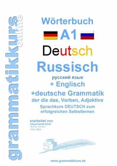 Wörterbuch Deutsch - Russisch - Englisch Niveau A1 - Schachner, Marlene