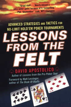 Lessons From The Felt: Advanced Strategies And Tactics For No-limit Hold'em Tournaments (eBook, ePUB) - Apostolico, David