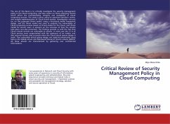 Critical Review of Security Management Policy in Cloud Computing