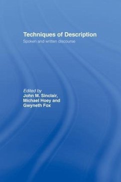 Techniques of Description - Fox, Gwyneth; Hoey, Michael; Sinclair, John M