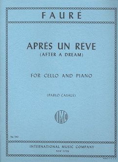 Aprčs un ręve for violoncello and piano