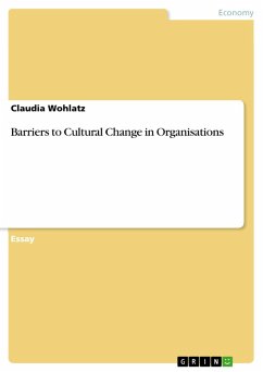Barriers to Cultural Change in Organisations (eBook, ePUB) - Wohlatz, Claudia