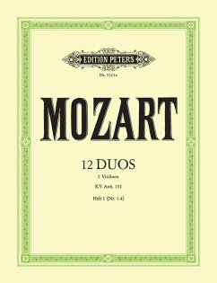 Cover 12 Duos KV Anh.152 Band 1 (Nr.1-4) für 2 Violinen Stimmen