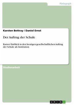 Der Auftrag der Schule (eBook, ePUB) Der Auftrag der Schule (eBook, ePUB)