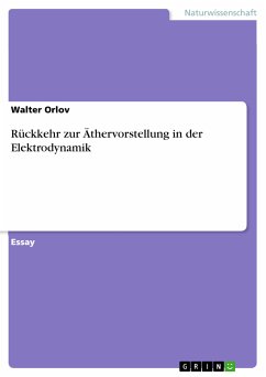 Rückkehr zur Äthervorstellung in der Elektrodynamik (eBook, PDF)