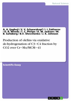 Production of olefins via oxidative de-hydrogenation of C3‒C4 fraction by CO2 over Cr‒Mo/MCM‒41 (eBook, PDF)