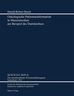 Onkologische Patienteninformation in Massenmedien am Beispiel des Darmkrebses - Bruch, Harald-Robert