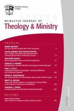 McMaster Journal of Theology and Ministry