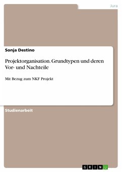 Projektorganisation. Grundtypen und deren Vor- und Nachteile (eBook, PDF) - Destino, Sonja