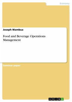Food and Beverage Operations Management (eBook, PDF)