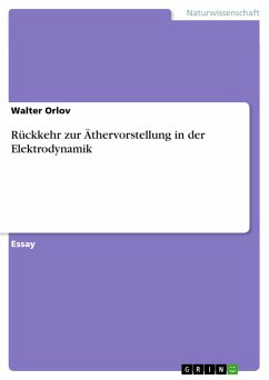 Rückkehr zur Äthervorstellung in der Elektrodynamik - Orlov, Walter