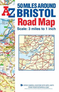 Cover 50 Miles Around Bristol A-Z Road Map
