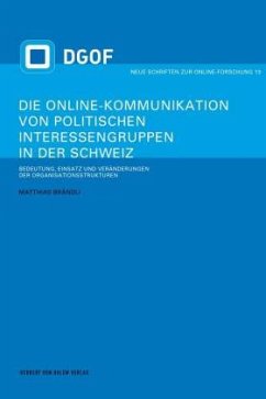 Die Online-Kommunikation von politischen Interessengruppen in der Schweiz - Brändli, Matthias