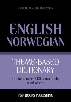 Cover Theme-based dictionary British English-Norwegian - 9000 words (eBook, ePUB)