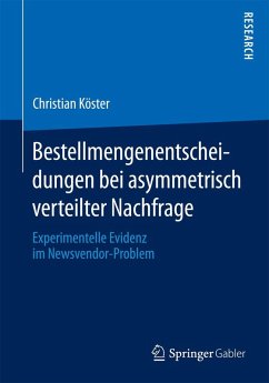 Cover Bestellmengenentscheidungen bei asymmetrisch verteilter Nachfrage