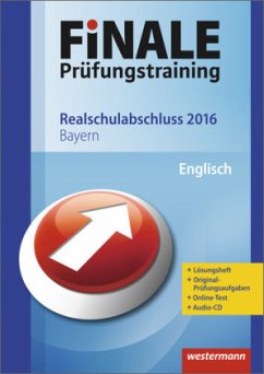 Cover Finale Prüfungstraining 2016 - Realschulabschluss Bayern, Englisch mit Audio-CD