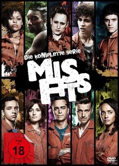 Misfits - Die komplette Serie (Staffel 1-5) DVD-Box - Rheon,Iwan/Stewart-Jerrett,Nathan