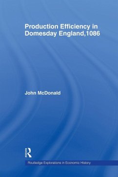 Cover Production Efficiency in Domesday England, 1086