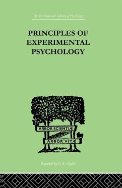 Principles Of Experimental Psychology - Pieron, Henri