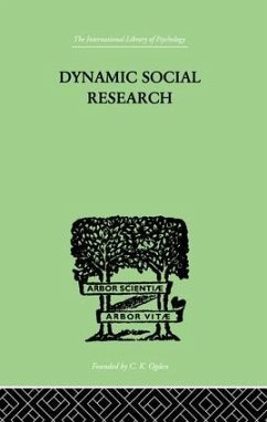Dynamic Social Research - Hader, John J & Lindeman Eduard C
