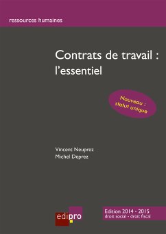 Contrats de travail : l'essentiel (eBook, ePUB) - Deprez, Michel; Neuprez, Vincent