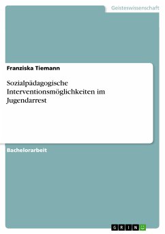 Sozialpädagogische Interventionsmöglichkeiten im Jugendarrest (eBook, PDF) - Tiemann, Franziska