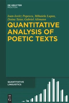 Quantitative Analysis of Poetic Texts - Popescu, Ioan-Iovitz;Lupea, Mihaiela;Tatar, Doina