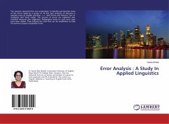 Error Analysis : A Study In Applied Linguistics - Bindal, Geeta