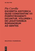 Excerpta Historica Quae Constantini VII Porphyrogeniti Dicuntur Excerpta Historica Quae Constantini VII Porphyrogeniti Dicuntur