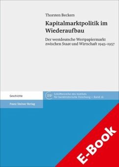 Kapitalmarktpolitik im Wiederaufbau (eBook, PDF) - Beckers, Thorsten