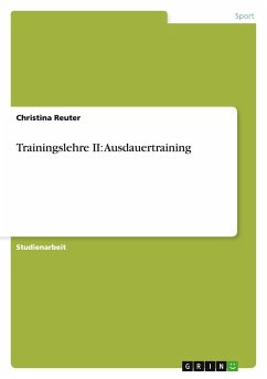 Cover Trainingslehre II: Ausdauertraining