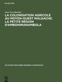 La colonisation agricole au Moyen-Ouest malgache. La petite région d¿Ambohimanambola