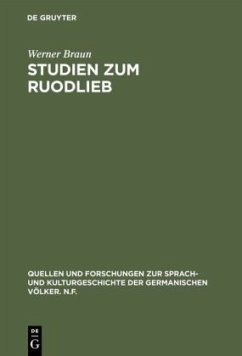 Studien zum Ruodlieb - Braun, Werner