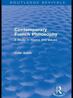 Cover Contemporary French Philosophy (Routledge Revivals) (eBook, PDF)