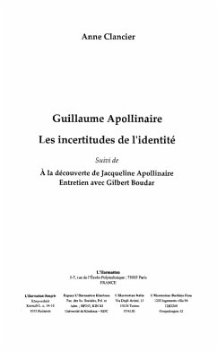 Guillaume apollinaire les incertitudes d (eBook, ePUB)