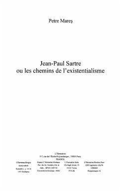 Jean-paul sartre ou les chemins de l'exi (eBook, ePUB)