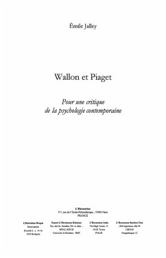 Wallon et Piaget (eBook, ePUB) - Emile Jalley