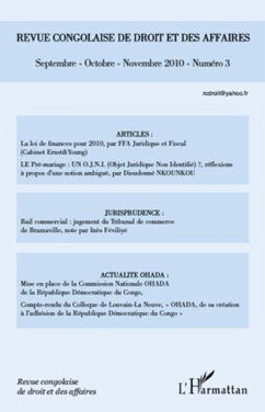 Revue congolaise de droit et des affaires N(deg) 3 (eBook, ePUB) - Collectif, Collectif