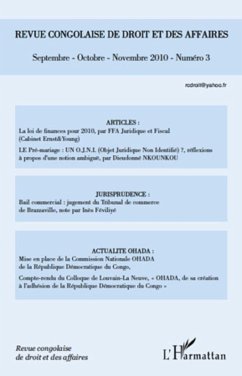 Cover Revue congolaise de droit et des affaires N(deg) 3 (eBook, ePUB)