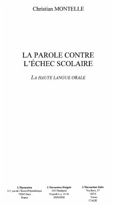 La parole contre l'echec scolaire (eBook, ePUB)