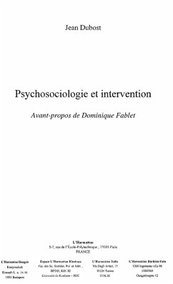 Psychosociologie et intervention (eBook, ePUB)