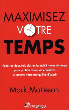 Cover Maximisez votre temps (eBook, ePUB)