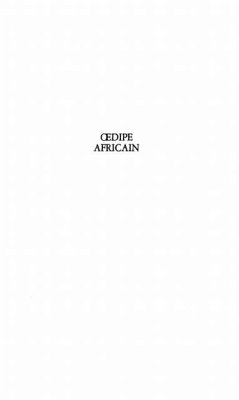 Oedipe africain (eBook, PDF) Oedipe africain (eBook, PDF)