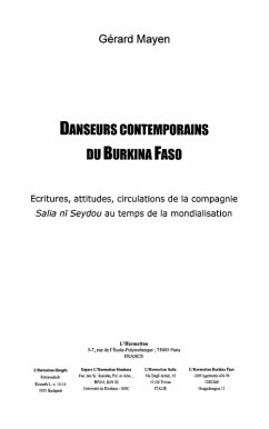 Danseurs contemporains du burkina faso (eBook, ePUB)