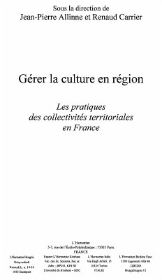 Gerer la culture en region (eBook, ePUB)