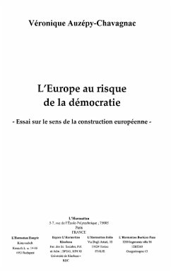 Cover Europe au risque de la democratie (eBook, ePUB)