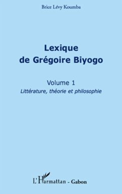 Cover Lexique de Gregoire Biyogo (Volume 1) (eBook, ePUB)
