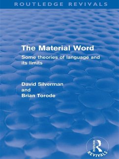 The Material Word (Routledge Revivals) (eBook, PDF) - Silverman, David; Torode, Brian
