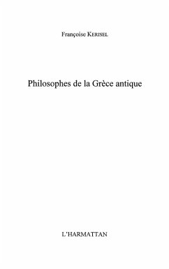 Philosophes de la grece antique (eBook, ePUB)